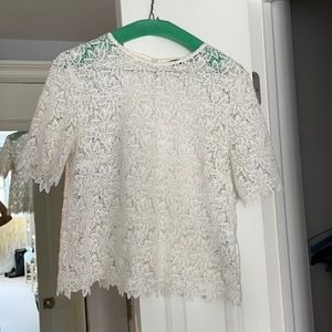 White Lacy Top